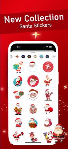Santa Animated Stickers 2025 app screenshot