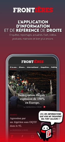 Frontières Média iPhone screenshot