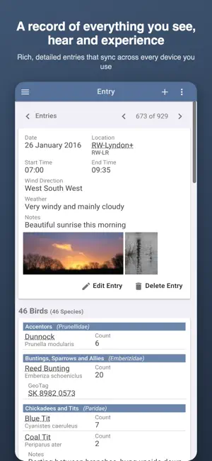 Bird Journal screenshot 1