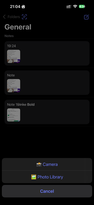 NoteX – Notes, Scan & Markdown Screenshot 2 of 6