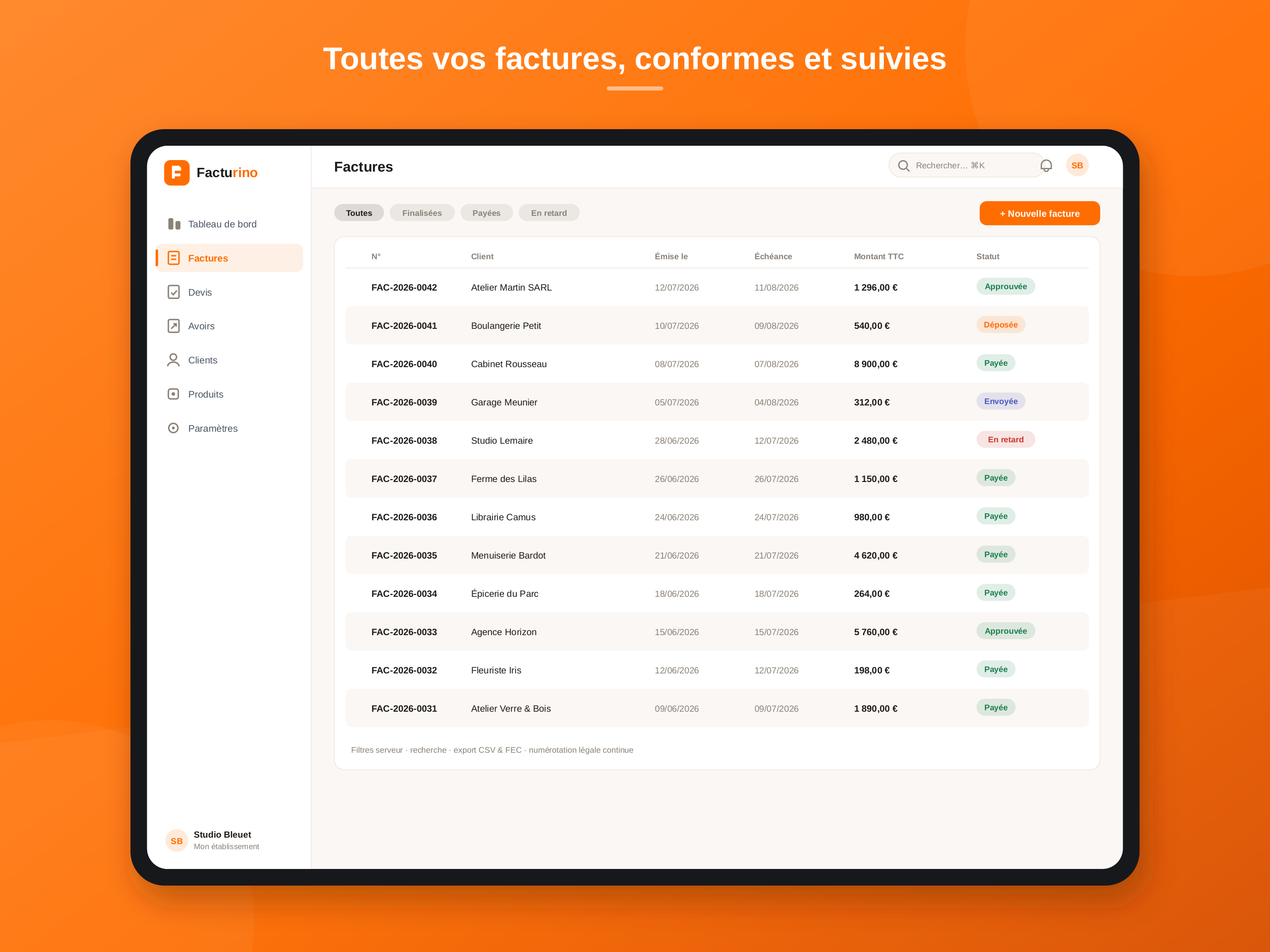 Facturino – Factures & Devis screenshot 9