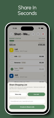 CartFlow Grocery List Planner screenshot