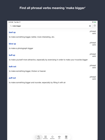 English Meaning Dictionary iPad screenshot