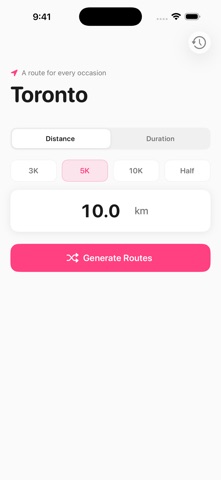 Random Run: Route Generation Screenshot 1 of 5