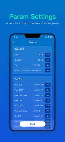 Linaan BMS screenshot