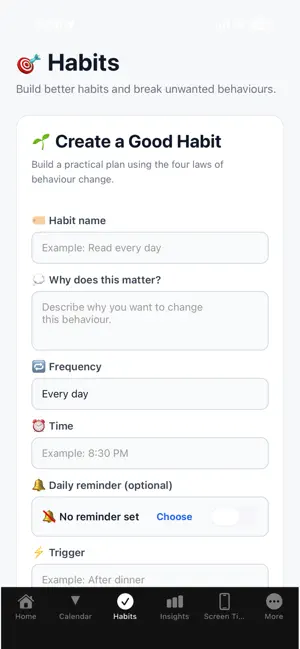 Momentum-Habits & Focus screenshot 1