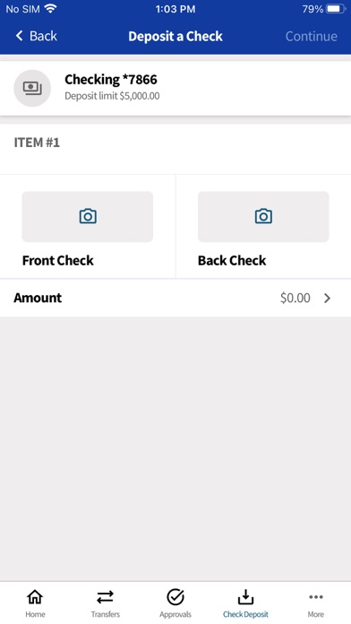 Business eBanking Screenshot