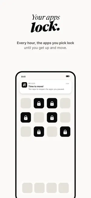 Recess: move to unlock apps screenshot 3