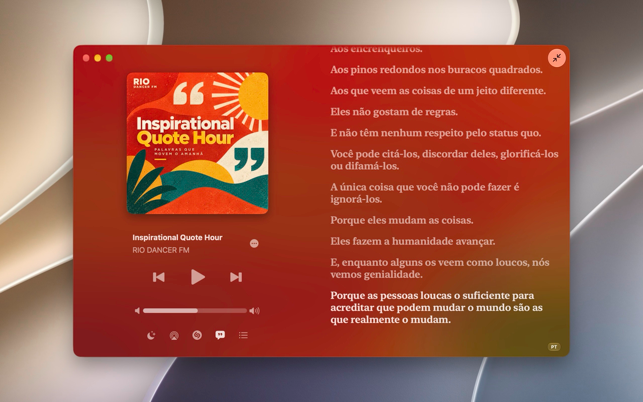 Broadcasts Screenshot