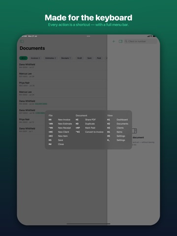 FairInvoice: Invoice Maker iPad screenshot
