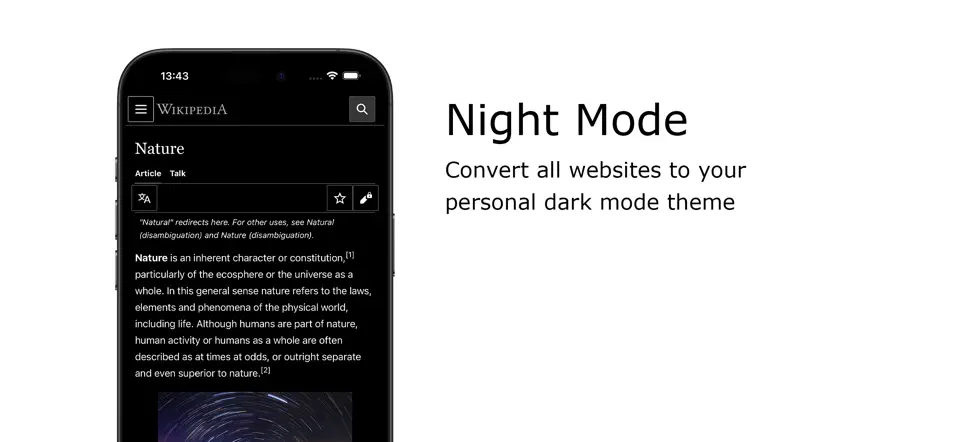 Screenshot von Turn Off The Lights For Safari auf dem iPhone 2