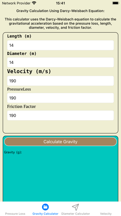 Screenshot #2 pour DarcyWeisbachCalcs
