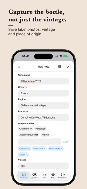 VinoMemo: Wine Tasting Notes screenshot 2