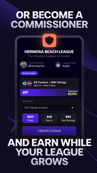 Locker: Live Fantasy Games Screenshot