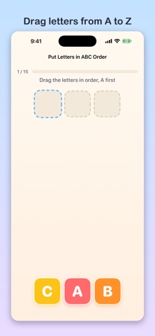 ABC Order for Kids iPhone screenshot