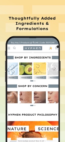 Hyphen Skincare screenshot
