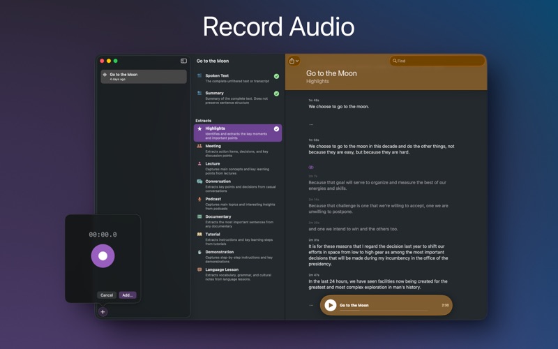 Keytakes – Media Summaries iPhone screenshot