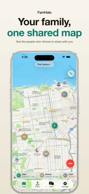 FamHalo: Family Locator screenshot 1