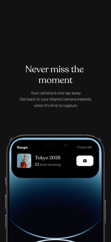 Keeps - Shared Film Camera iPhone screenshot