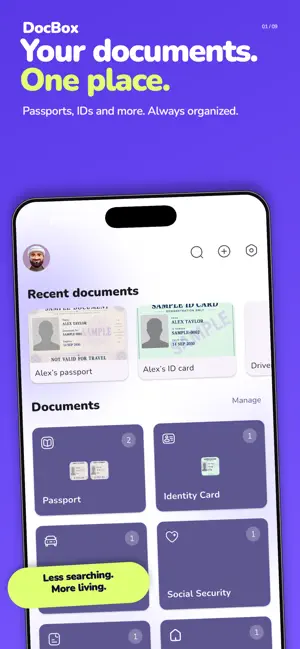 DocBox - Personal document hub screenshot 1