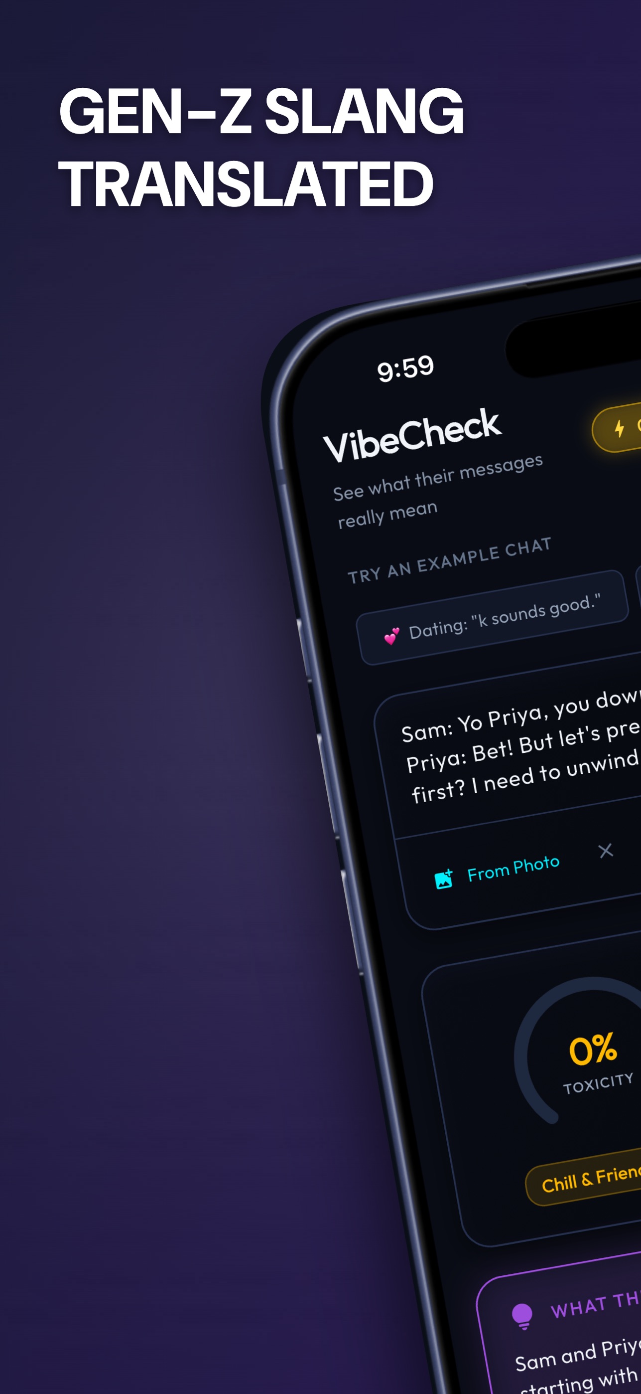 Screenshot 2 of VibeCheck: Genz Vibe & Slangs