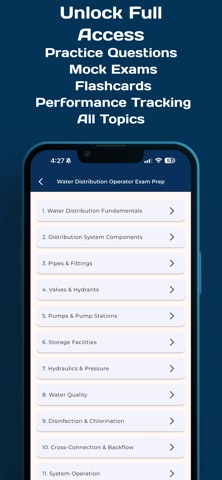 Water Distribution Exam 2027 iPhone screenshot