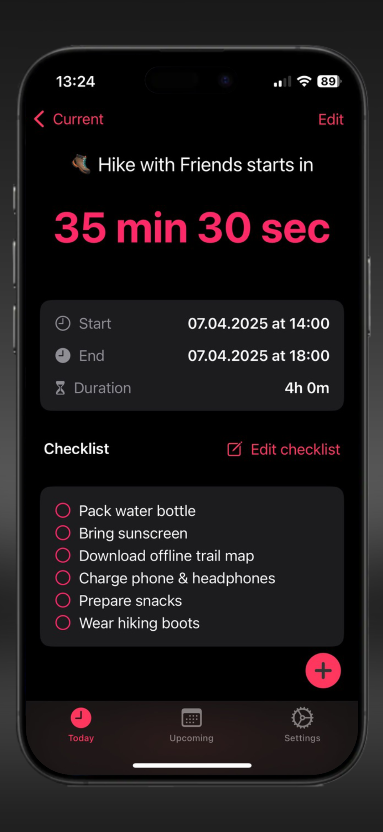 CalDown screenshot 3