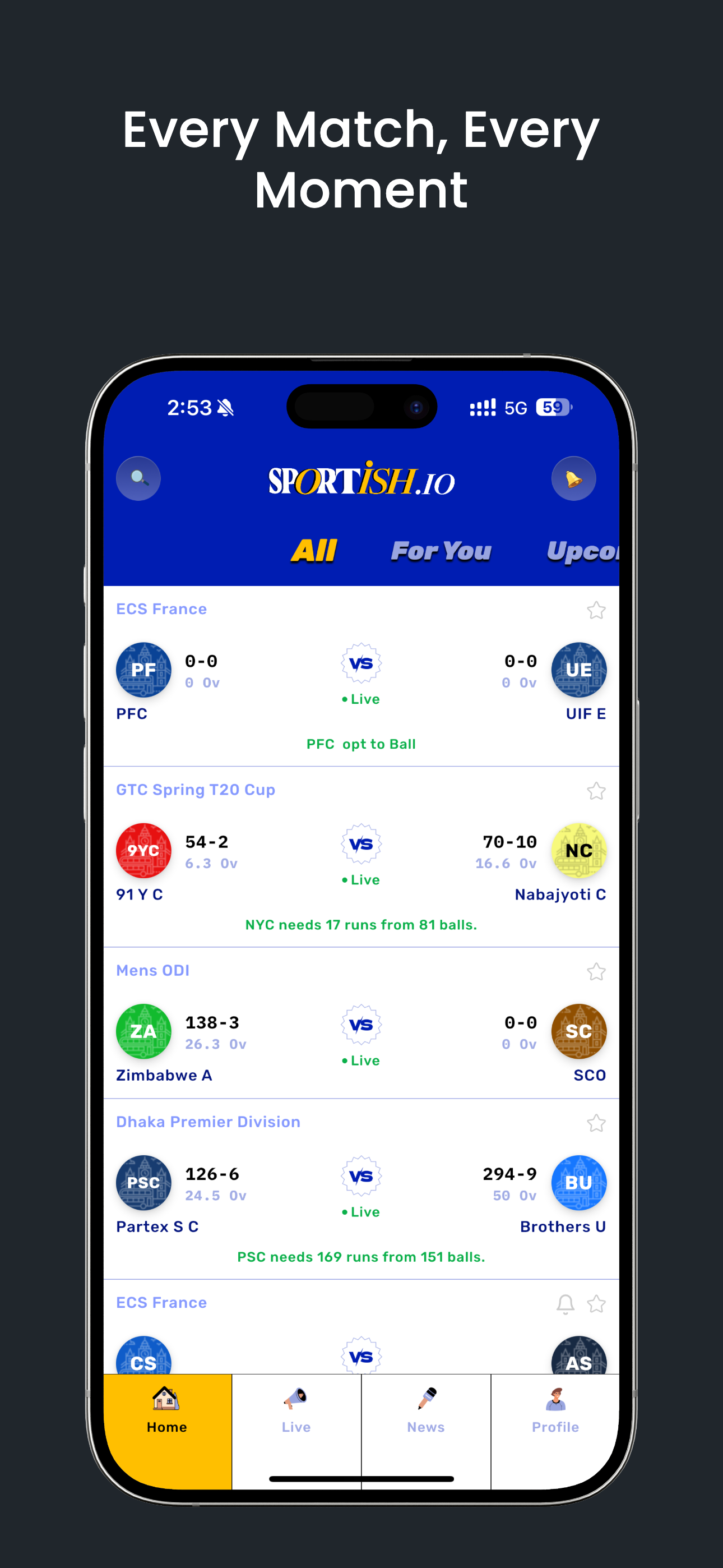 Sportish.io screenshot 3