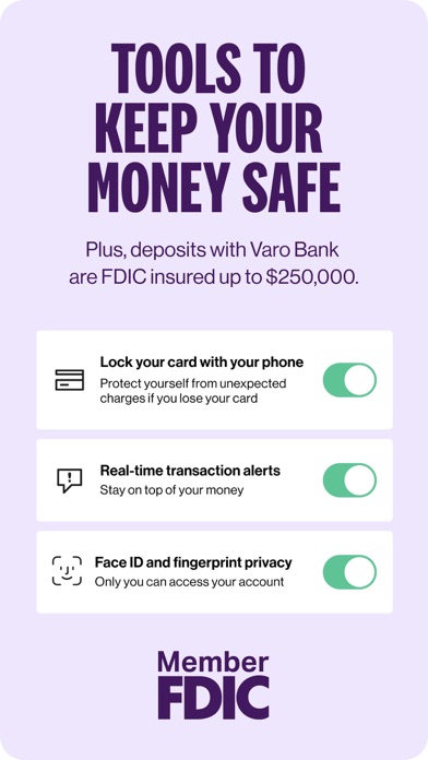 Varo Bank: Online Banking iPhone screenshot 8 - Finance app
