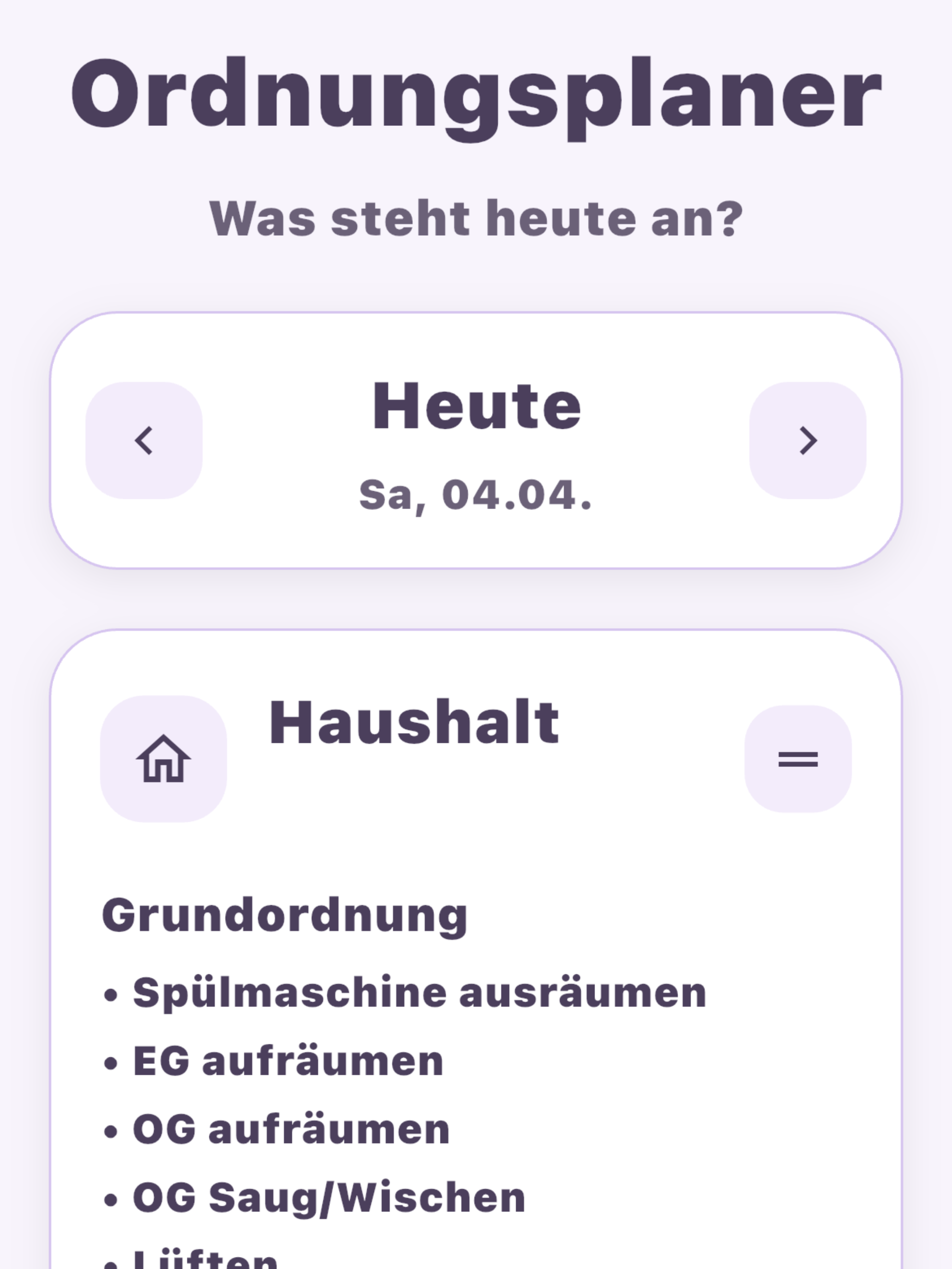 Ordnungsplaner screenshot 5