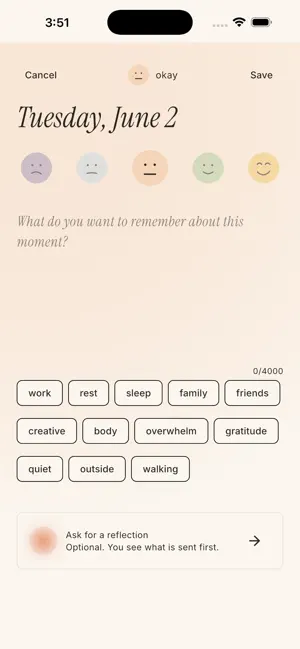 Mood Journal - Feelings screenshot 1