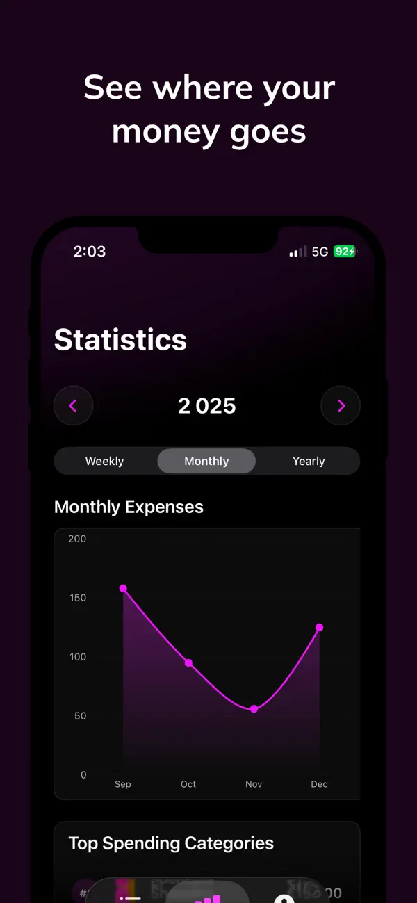 Screenshot #3 pour Expenses — Spending Tracker