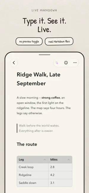 Drypoint - Markdown Notes screenshot 1