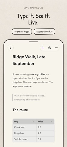 Drypoint - Markdown Notes Screenshot 1 of 8