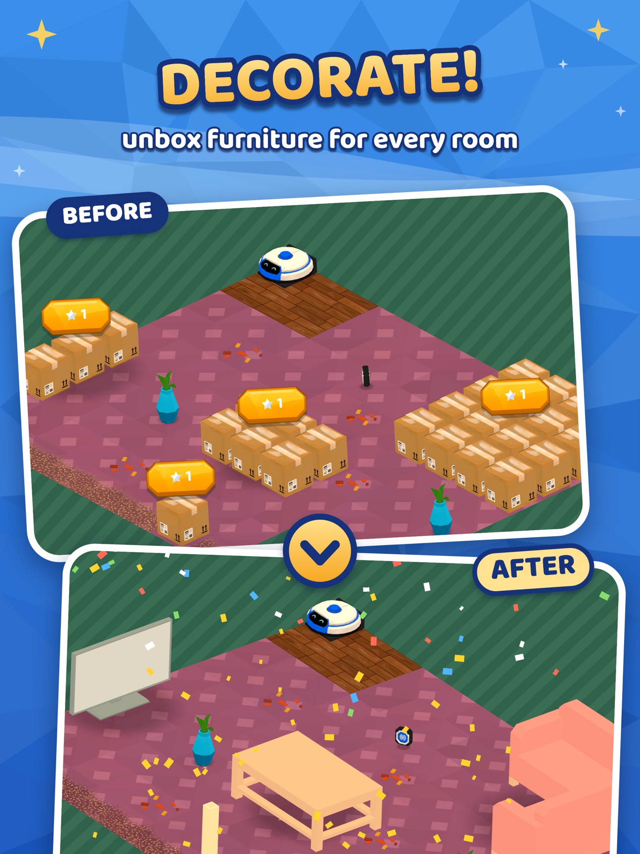 Screenshot 9 of Mess About: Robot Vacuum Game