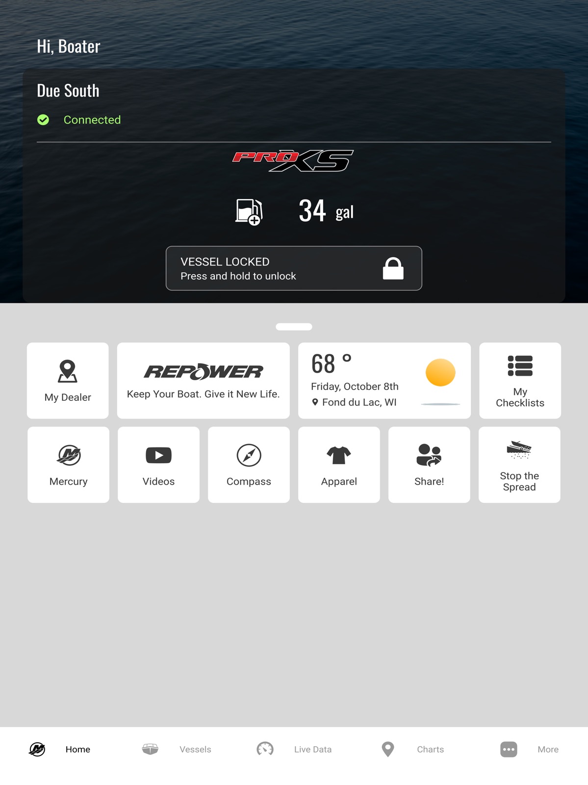 Mercury Marine ipad screenshot 1