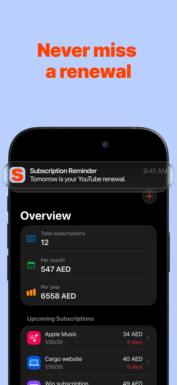 Screenshot #2 pour Subscrr: Take Back Control