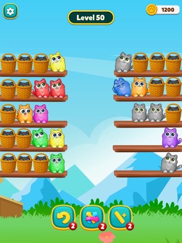 Kitty Sort iPad screenshot