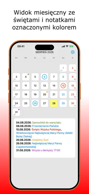 Kalendarz PL screenshot 1