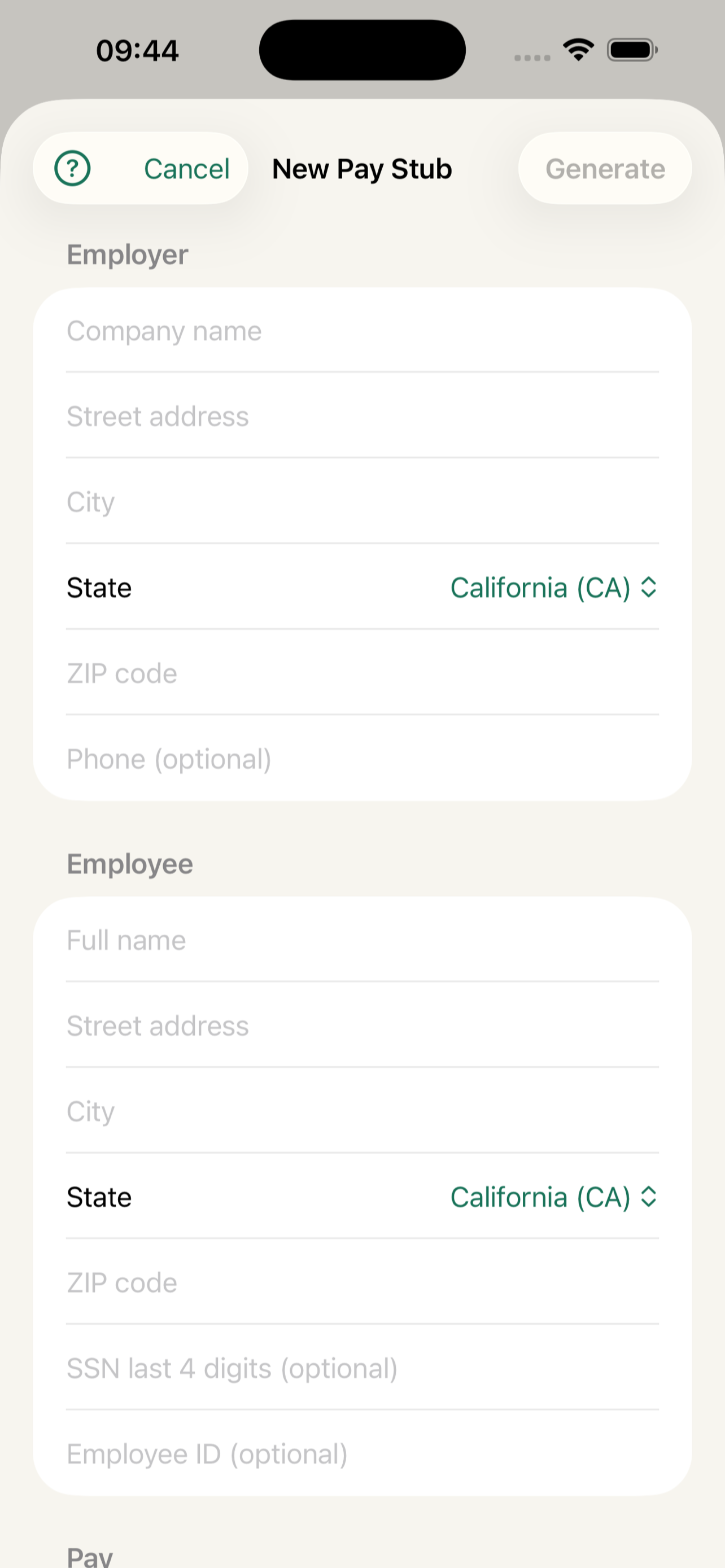 Paystub Generator - PayProof screenshot 3