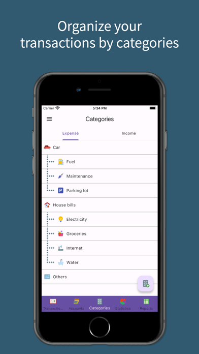 Money Manager Income & Expense Screenshot