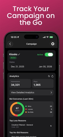 Vue - Book a Digital Billboard iPhone screenshot