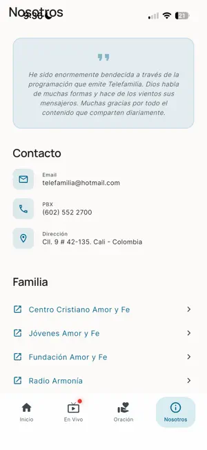 Canal Telefamilia Colombia screenshot 4