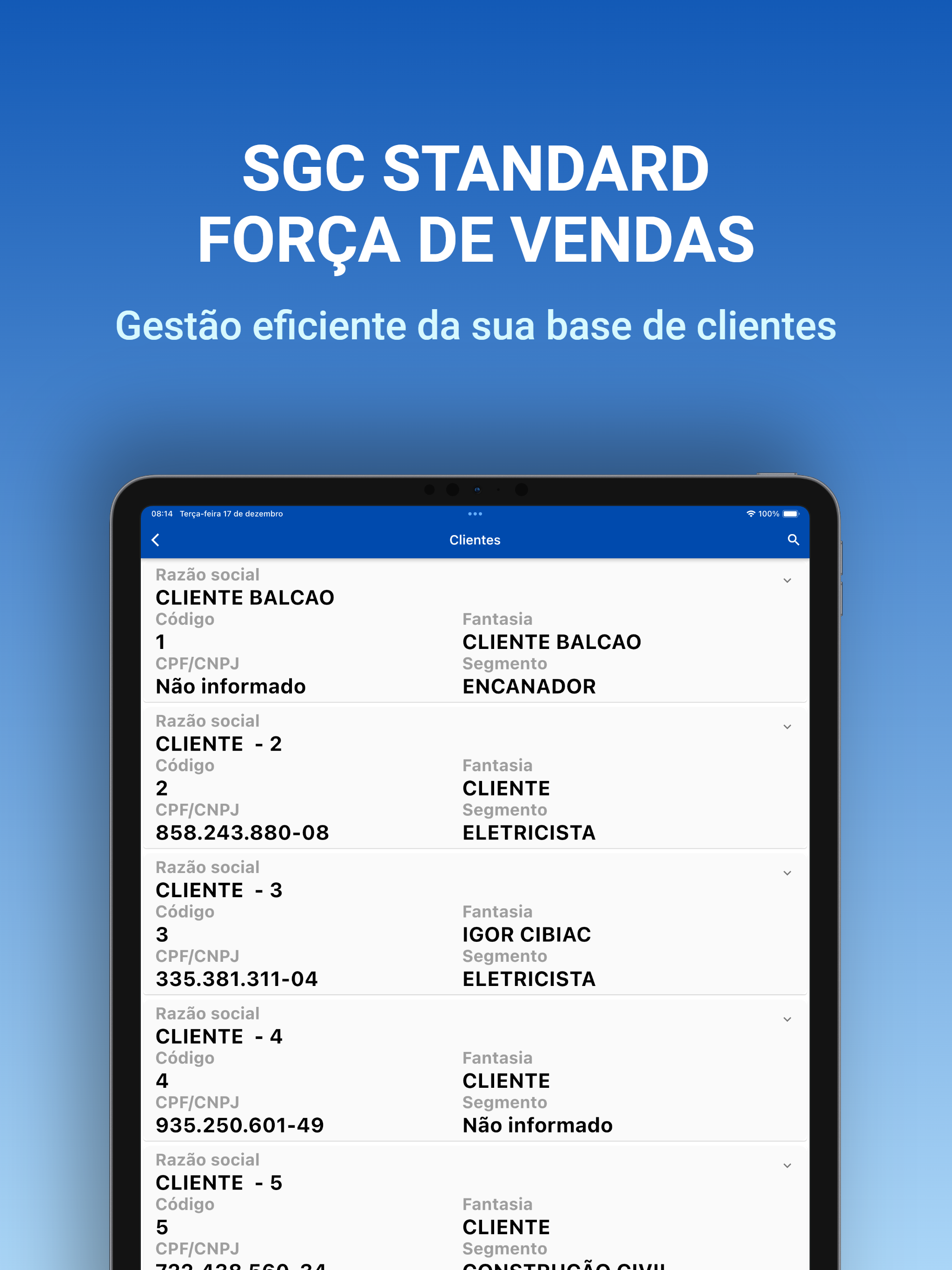 Força de Vendas SGC Standard screenshot 8