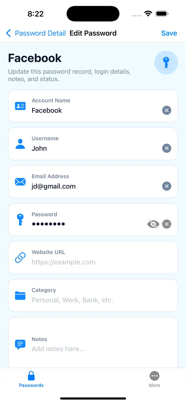 Screenshot #2 pour Password Mini