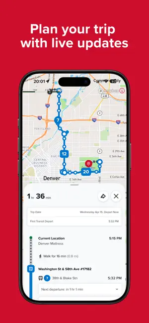RTD NextRide screenshot 2