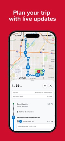 RTD NextRide iPhone screenshot 2