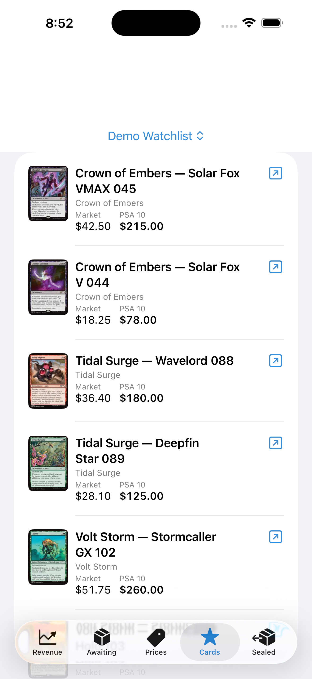 Card Shop Dashboard screenshot 4
