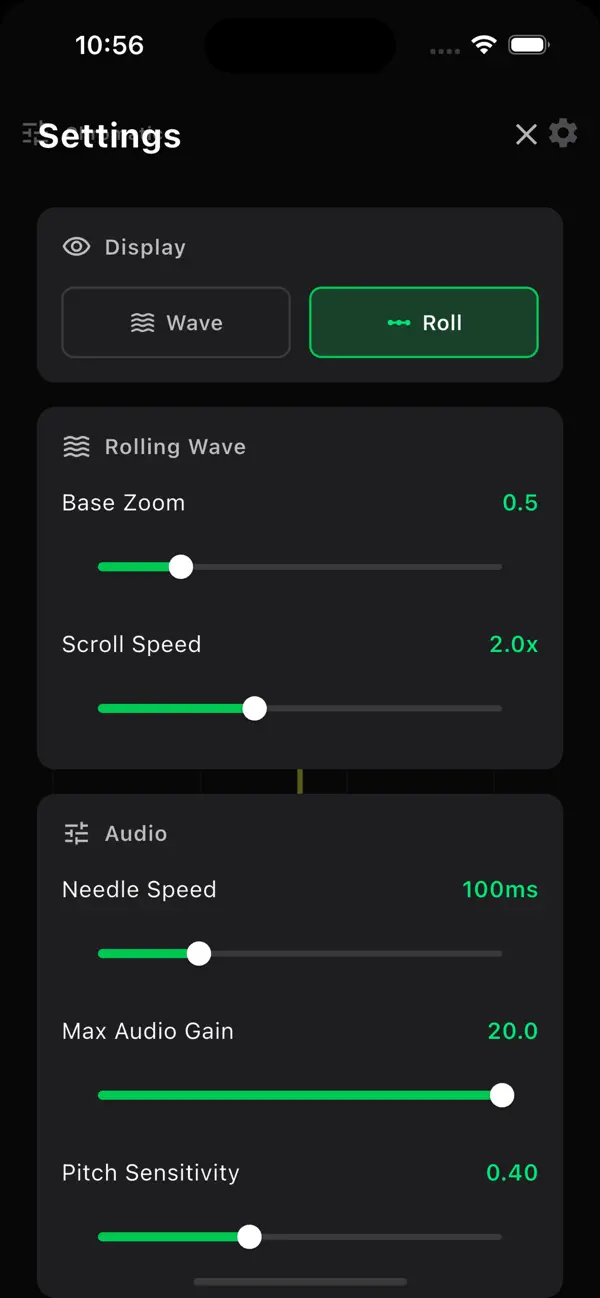Screenshot #3 pour CentiGrade Visual Tuner