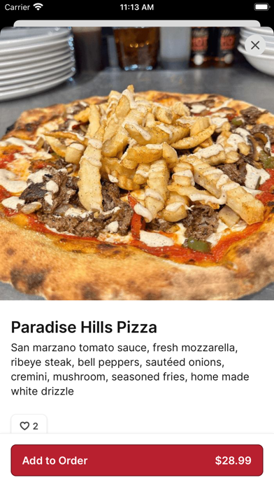 HillCrust Pizza iPhone screenshot 4 - Food & Drink app
